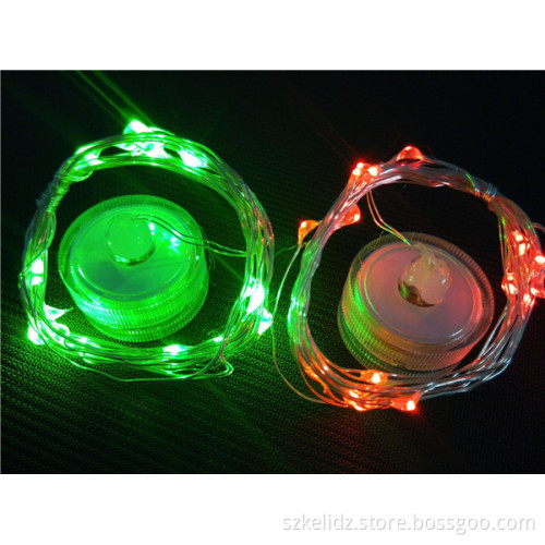 2017 Festival Mini Outdoor Waterproof Button Battery Operated Copper Wire String Starry Light For Bottle Decoration
